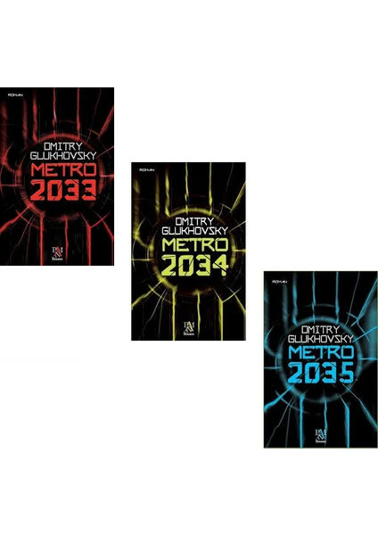 Metro 2033 - Metro 2034 - Metro 2035  - Dmitry Glukhvosky - 3 Kitap Set