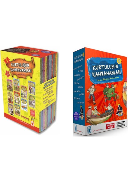 Kurtuluşun Kahramanları 2 Set Bir Arada 20 Kitap Set Ismail Bilgin