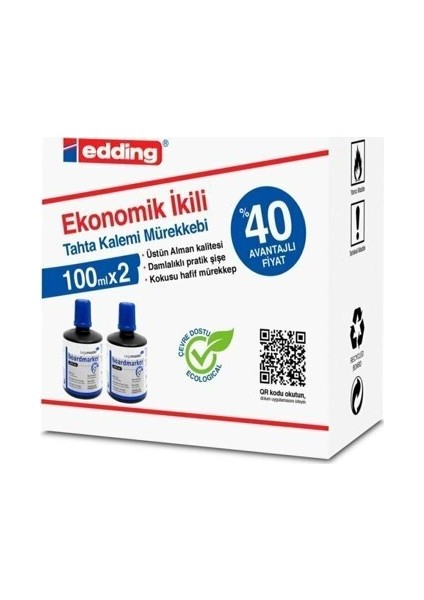Legamaster Mürekkep 100 ml 2'li Mavi