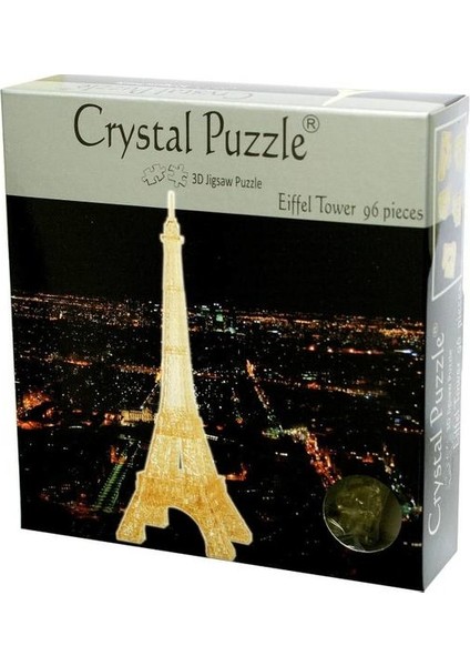 Crystal Puzzle Eyfel Kulesi-Altın Sarısı   Büyük Boy