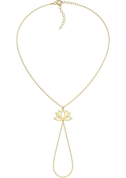 Sade Lotus Çiçeği Altın Kaplama Gümüş Şahmeran fiyatları