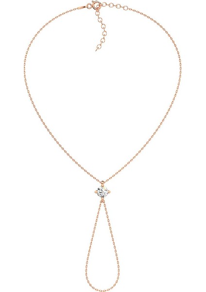 1 Ct Tek Taş Rose Gümüş Şahmeran