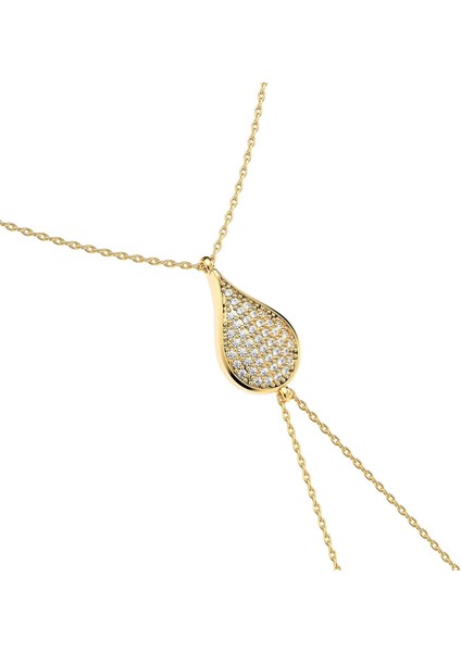 Su Damlası Altın Kaplama Gümüş Şahmeran