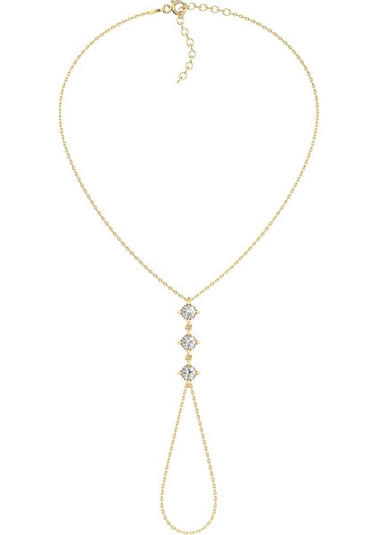 Üç Taşlı Tria Altın Kaplama Gümüş Şahmeran fiyatları