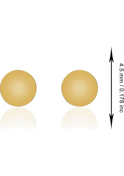 14 Ayar Sade Top Küpe fırsatları