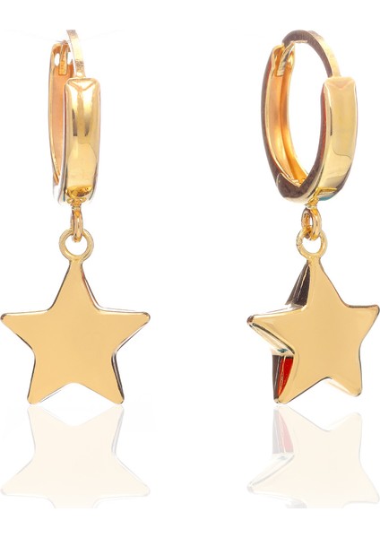 14 Ayar Mini Yıldız Küpe