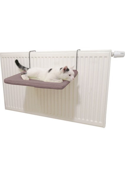 Kedi Radyatör Yatağı Yıkanabilir 42 cm 15 kg Koyu Gri