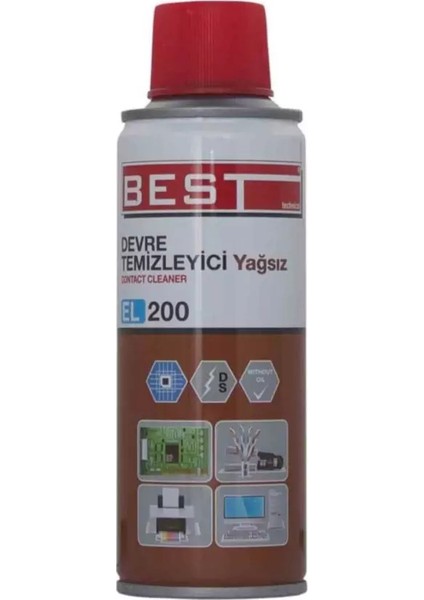 El 200 Devre Temizleyici Yağsız 200 ml Parçaları Kir ve Yağdan Arındıran Hızlı Uçucu Ürün fiyatları