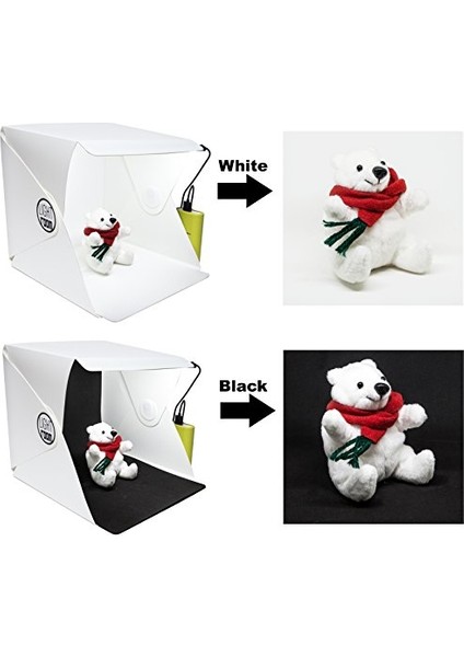 Ürün Çekim Çadırı Mini Fon Fotoğraf Stüdyosu Ledli Işık Perdesi 23X24 cm fırsatları