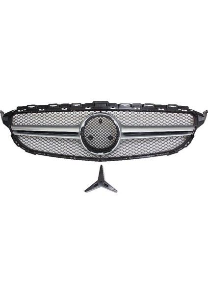 Mercedes w205 c63 ön panjur ızgara gri 2015 / 2018
