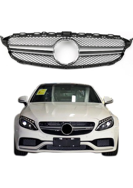 Mercedes w205 c63 ön panjur ızgara gri 2015 / 2018 fiyatları