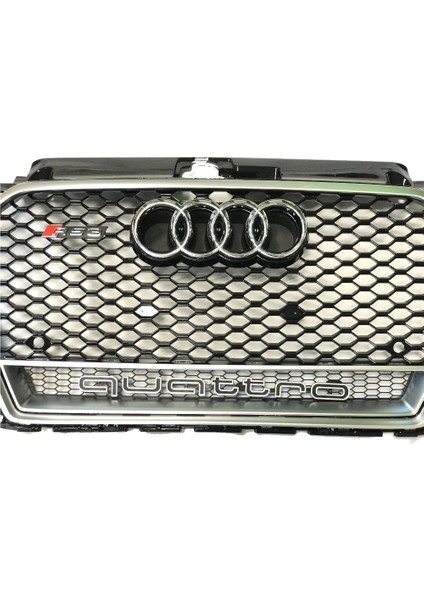 Audi a3 rs3 ön panjur ızgara krom siyah 2016+ fiyatları
