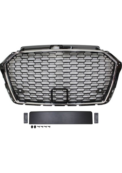 Audi a3 rs3 ön panjur ızgara krom siyah .2016+