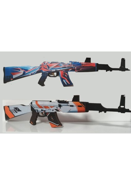 Ahşap Cs Go Point Disarrey ve Asimov 2'li Tüfek Seti(Yeni Ürün)