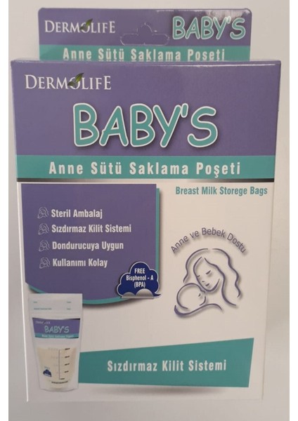 Baby's Süt Torbası 20'li (3 Adet) 60'lı Ekonomik