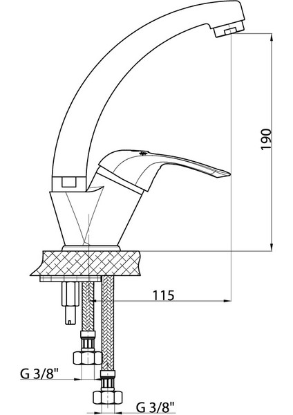 MTL120 Adrio Tek Gövde Lavabo Bataryası fiyatları