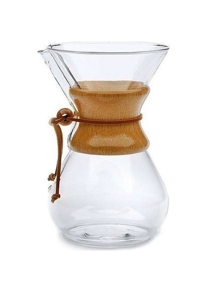 Black Goat Borosilikat Cam (*Chemex) 600 Ml (4 Cup) - Kahve Demleme Sürahisi