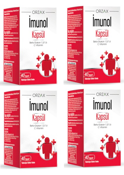 40 Kapsül Imunol Beta Glukan x 4