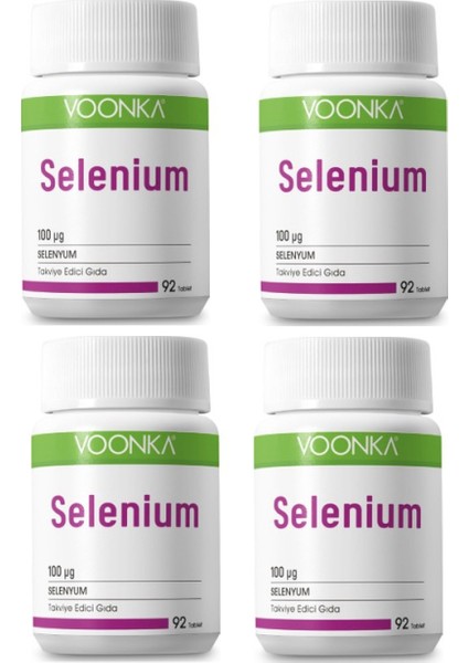 Selenyum Takviyesi 92 Tablet x 4