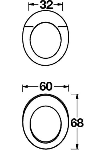 Tondo Jr Kulp Parlak Pirinç 32mm