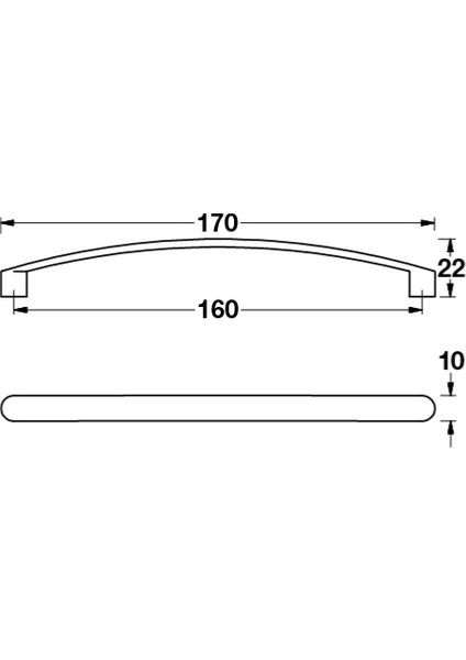 Tanto Kulp Paslanmaz Çelik Renkli 160mm