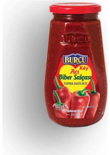 Biber Salçası Acı 600 gr Kavanoz