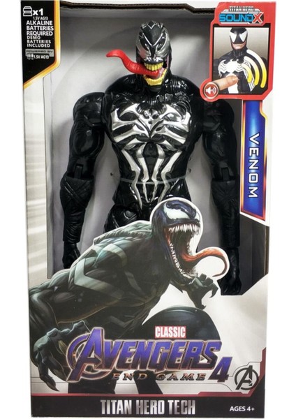 Venom 30 cm Figür Oyuncak Sesli Işıklı