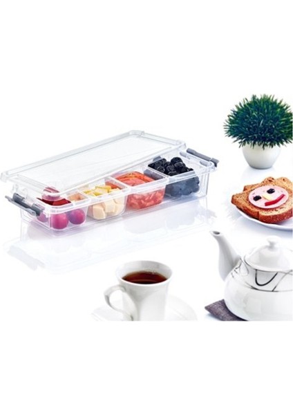 4 Bölmeli Saklama Kabı