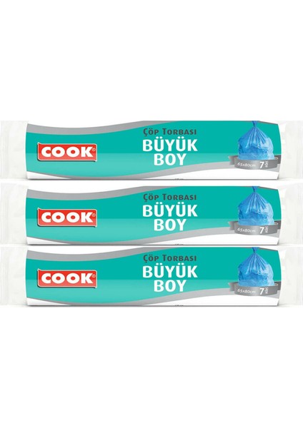Çöp Torbası Büyük Boy 3'lü