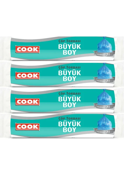 Çöp Torbası Büyük Boy 4'lü