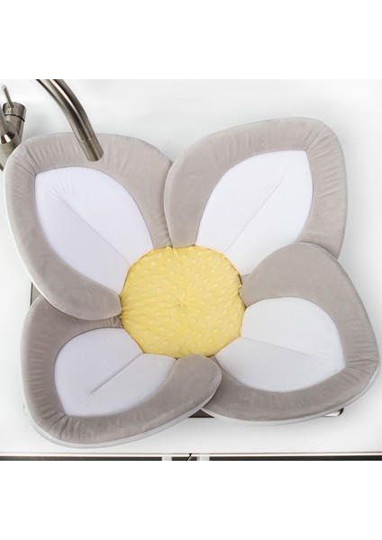 Blooming Bath Lotus Bebek Banyo Matı Gri/Beyaz/Sarı