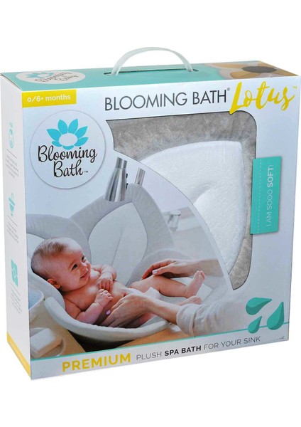 Blooming Bath Lotus Bebek Banyo Matı Gri/Beyaz/Sarı