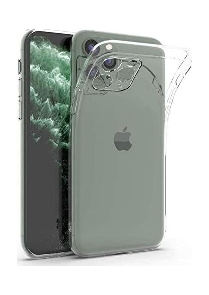 Apple iPhone 11 Tıpalı Kamera Korumalı Silikon Kılıf Şeffaf