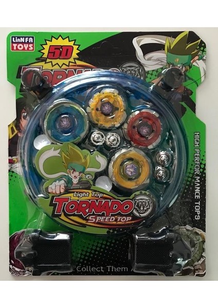 Beyblade Metal Fushion Tornado Clash 5d Arenalı 4'lü  Oyuncak Seti