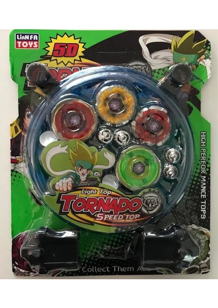 Beyblade Metal Fushion Tornado Clash 5d Arenalı 4'lü  Oyuncak Seti