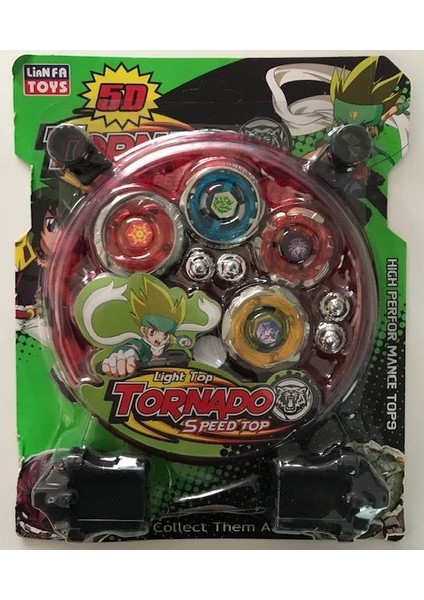 Beyblade Metal Fushion Tornado Clash 5d Arenalı 4 'lü  Oyuncak Seti