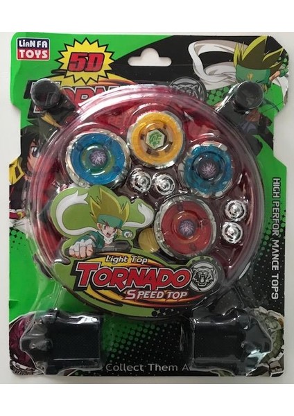 Beyblade Metal Fushion Tornado Clash 5d Arenalı 4 'lü  Oyuncak Seti