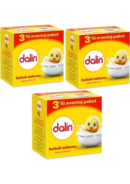 Bebek Sabunu Hassas Ciltler Için 9'lu Avantaj Paket