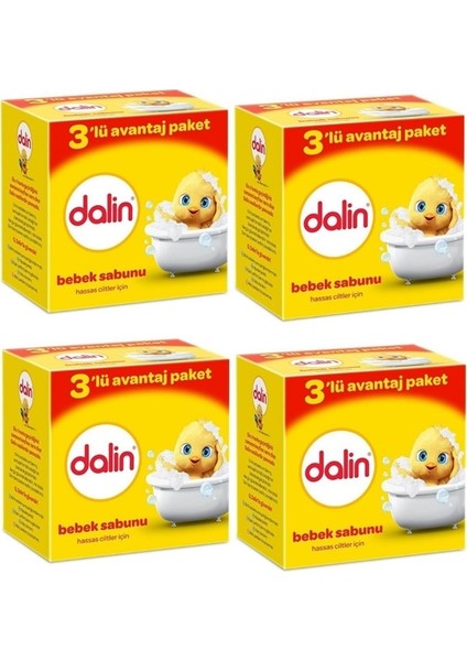 Bebek Sabunu Hassas Ciltler Için 12'li Avantaj Paket