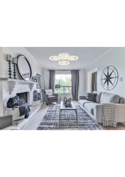 012-3 Dimmer Kumandalı LED Avize(Beyaz Işık -Sarı Işık - Gün Işığı)