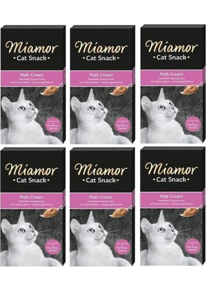 Cream Malt Maya Kedi Ödülü 6 x 15 gr 6 Lı Paket