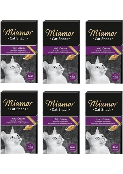 Cream Malt-Peynirli Kedi Ödülü 6 x 15 gr 6 Lı Paket