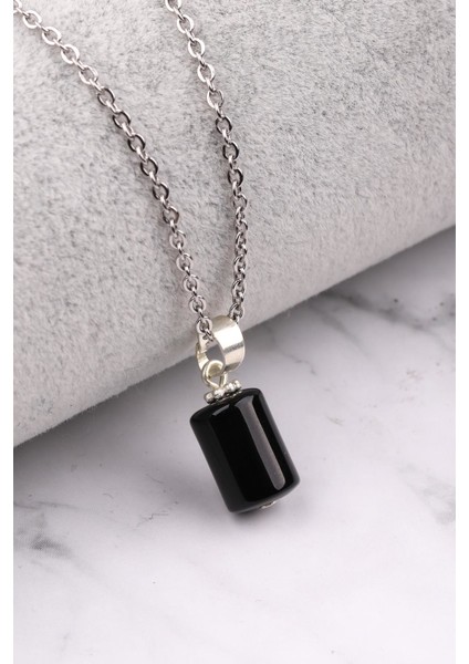 Oniks Doğal Taş Kolye