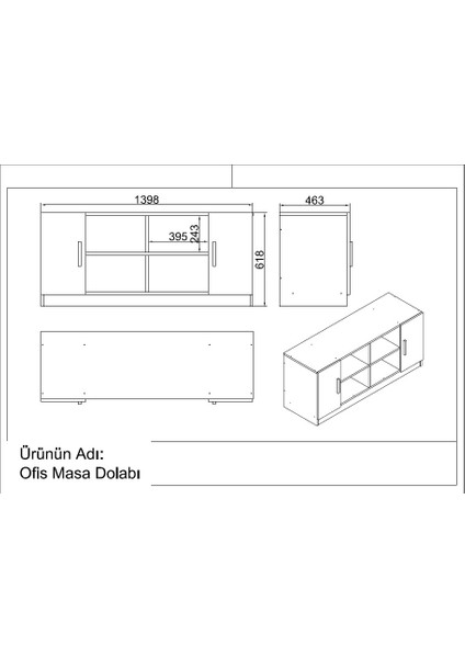 Verona Abcf Ofis Büro Masa Takımı