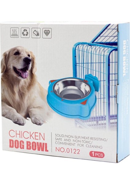 Askı Aparatlı Köpek Mama ve Su Kabı