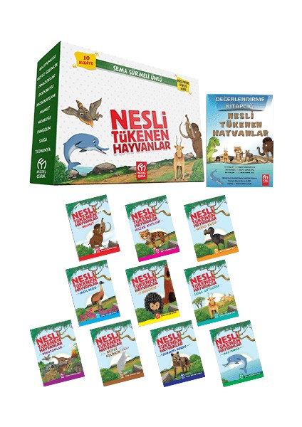 Yayınevi Nesli Tükenen Hayvanlar (10 Kitap) + Meslek Bilinci (10 Kitap) 2'li Hikaye Seti modelleri
