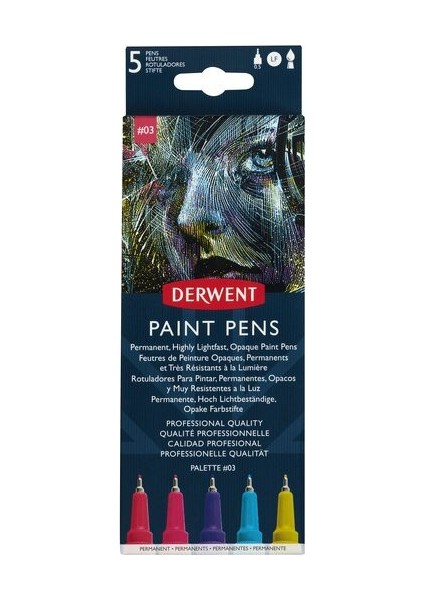 : Graphik Line Painter : Renkli Çizim Kalem Seti : 5 Renk : No 3 fiyatları