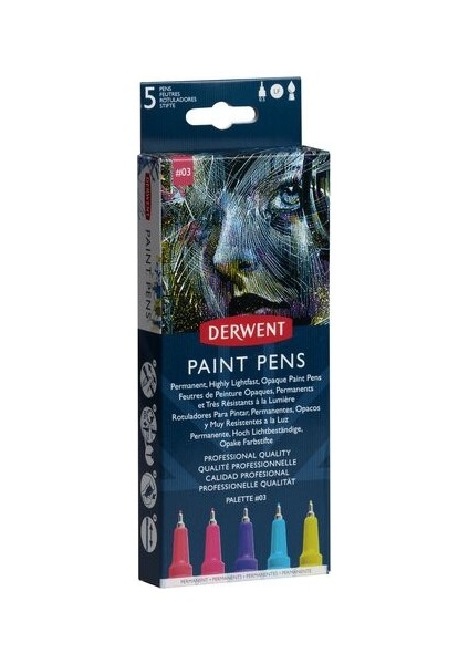 : Graphik Line Painter : Renkli Çizim Kalem Seti : 5 Renk : No 3 modelleri