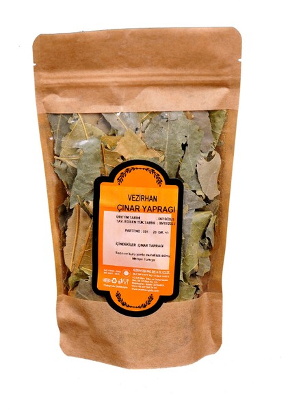 Organik Çınar Yaprağı 20 Gr.