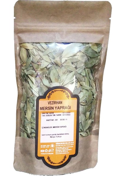 Organik Mersin Yaprağı 50 Gr.